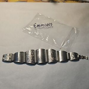 Emmons Stamped Silver Bracelet